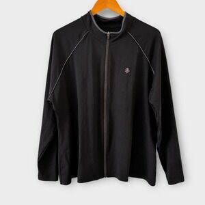 Coolibar Mens Full Zip Jacket Size 2XL‎ UPF 50 Sun Protection Raglan Lightweight